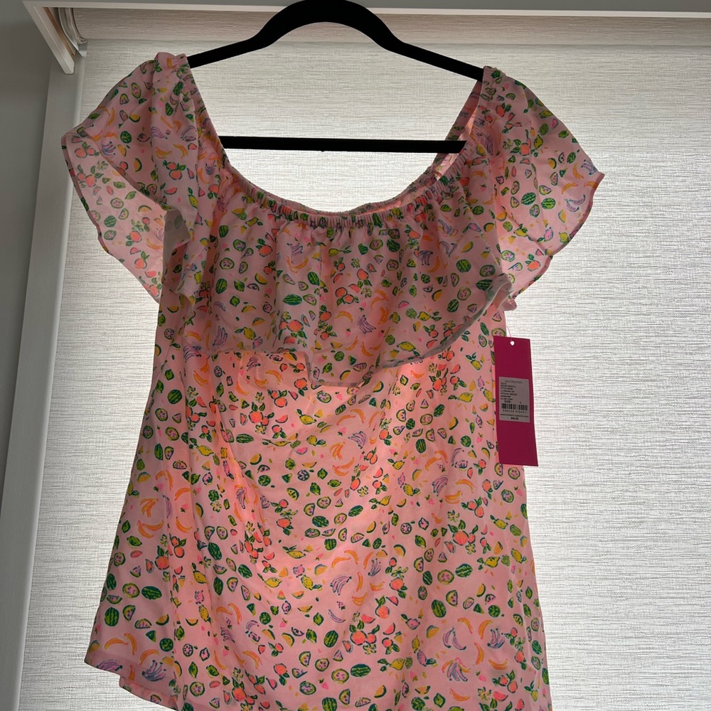 Lilly Pulitzer Multicolor Off-Shoulder Blouse